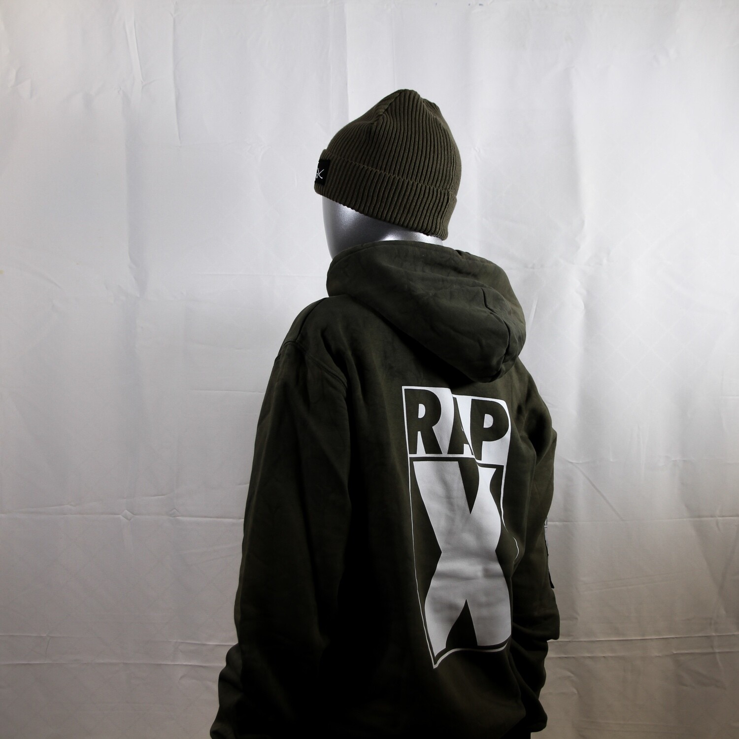 RAPX SKULLS CLASSIC HOOD olive - black/white/mint