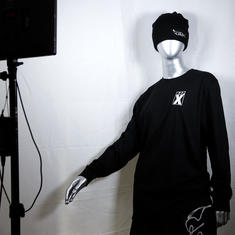 RAPX backside LOGO LONGSLEEVE T black / white