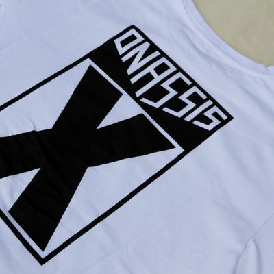 ONASSIS X T-SHIRT white/black - 240GSM