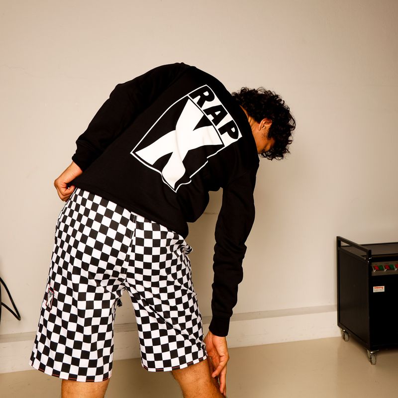 RAPX backside LOGO LONGSLEEVE T black / white