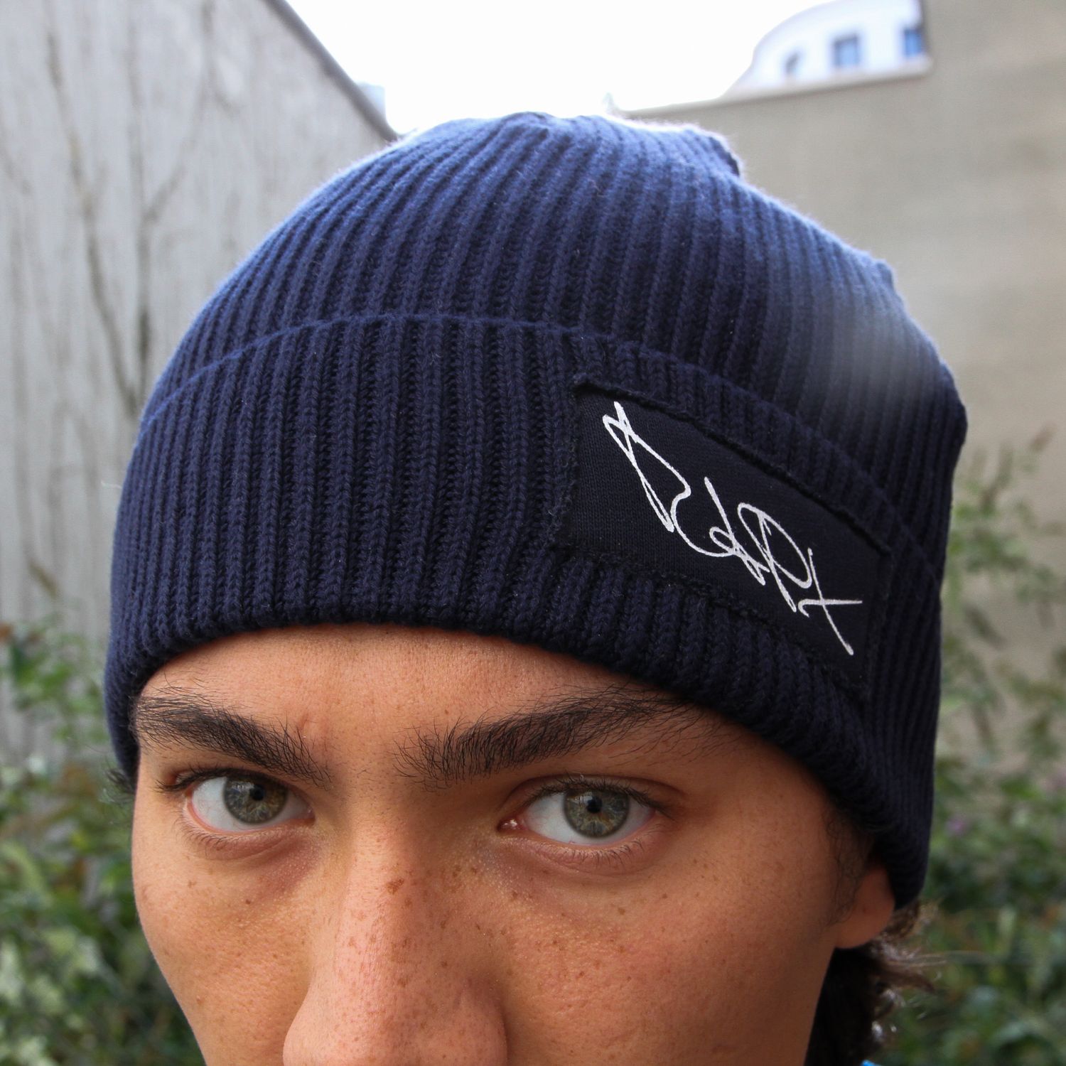 RAPX FISHERMAN RIB BEANIE navy / white TAG