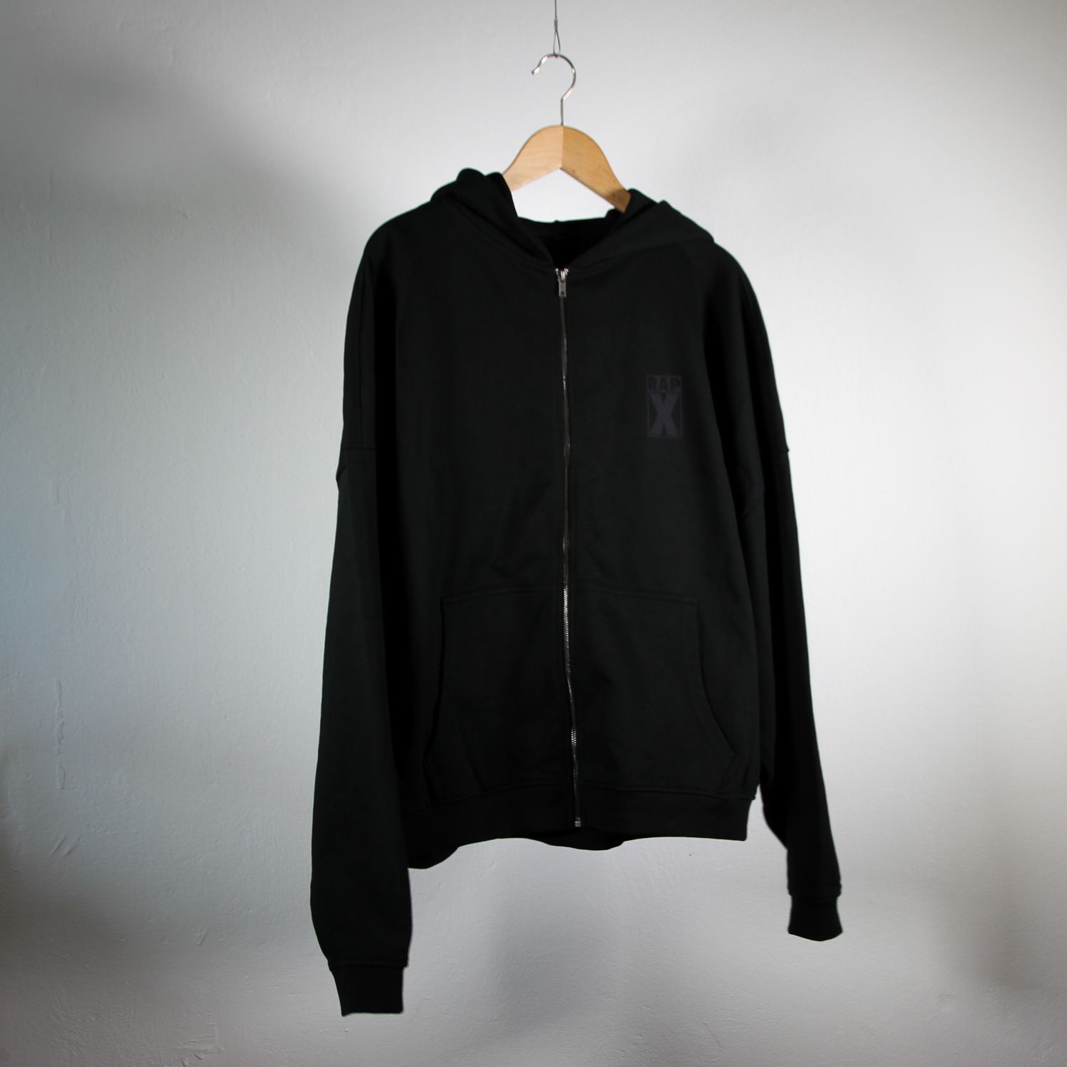 RAPX 90ies heavy zip HOOD black/black