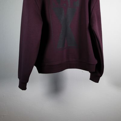 RAPX backside LOGO HOOD deep plum / black