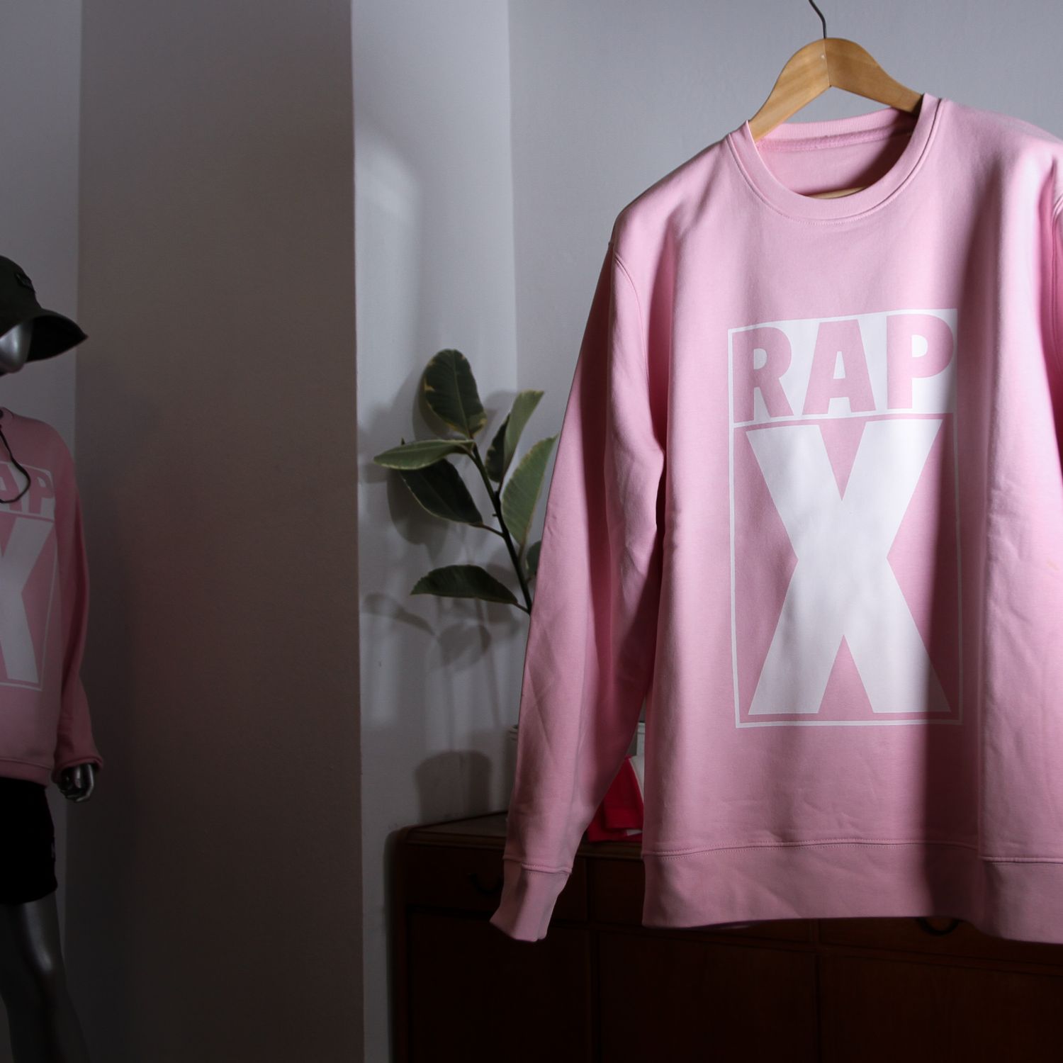 RAPX classic LOGO SWEAT pink/white