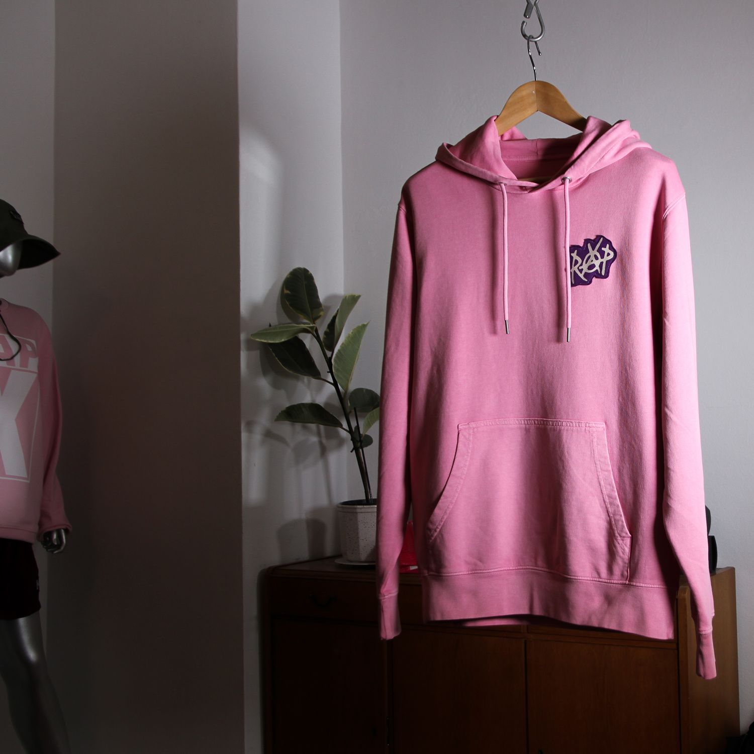 RAPX HOOD vintage pink - purple/beige