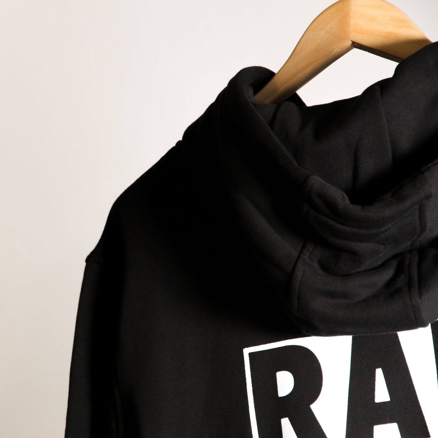 RAPX backside LOGO HOOD black / white
