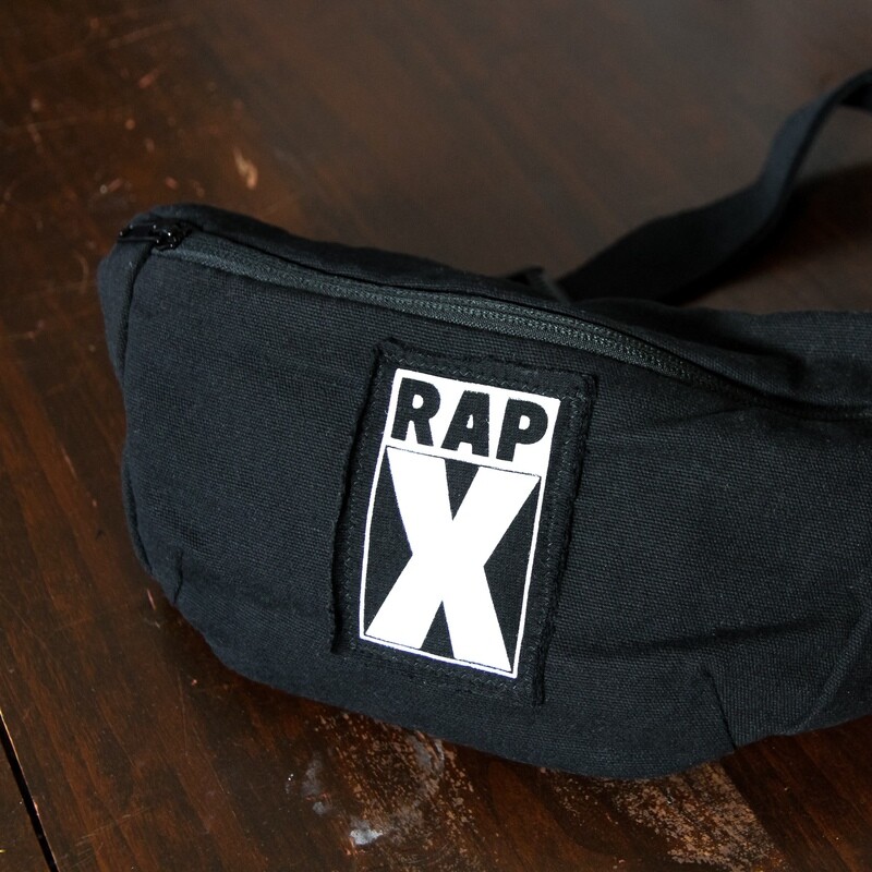 RAPX CLASSIC HIP BAG black/white