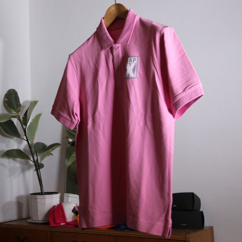 RAPX CLASSIC POLO bubble gum pink -lilac/white