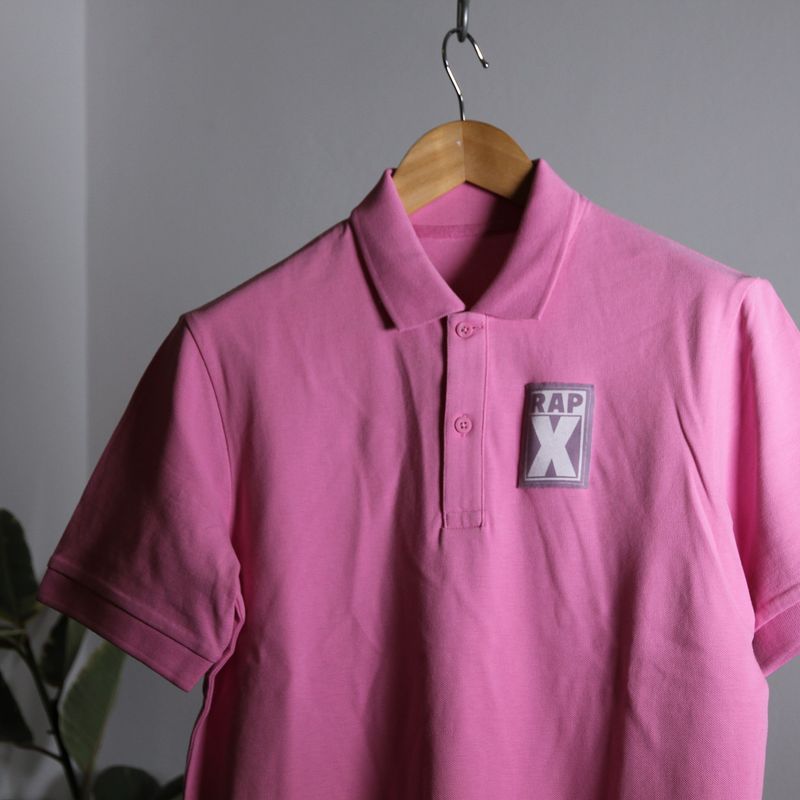 RAPX CLASSIC POLO bubble gum pink -lilac/white