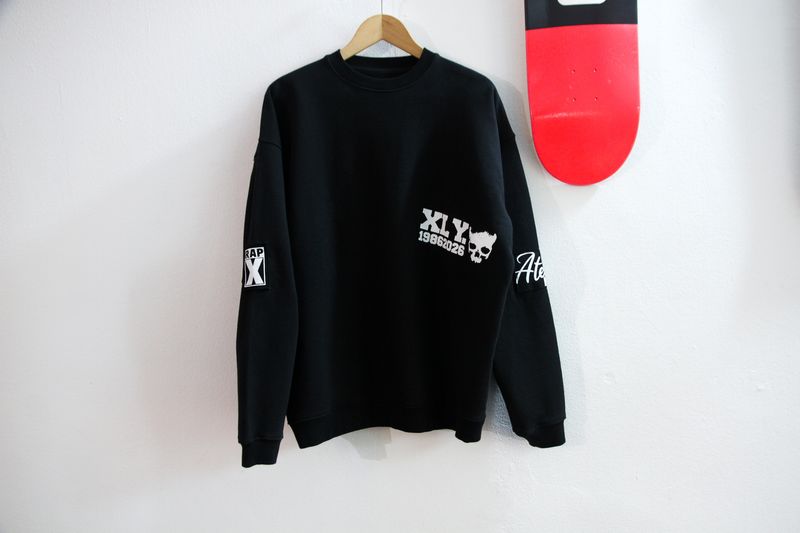 RAPX skull SWEAT black/white