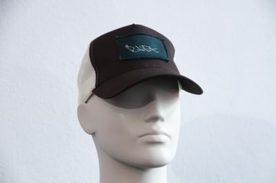 RAPX trucker CAP brown/cream/green/white