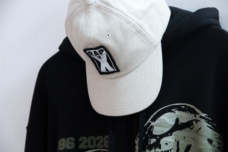 RAPX cord CAP cream/black/white