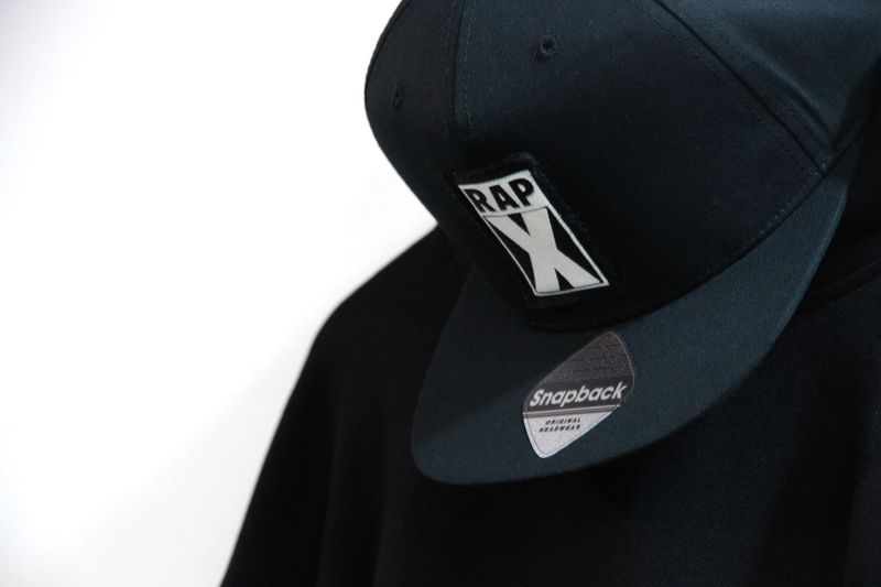 RAPX snap CAP black / black / white