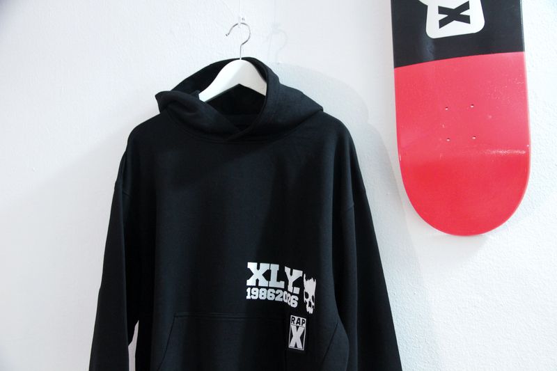 RAPX skull HOOD black/white