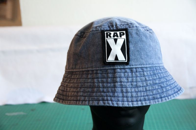 RAPX BUCKET HAT denim/black/white