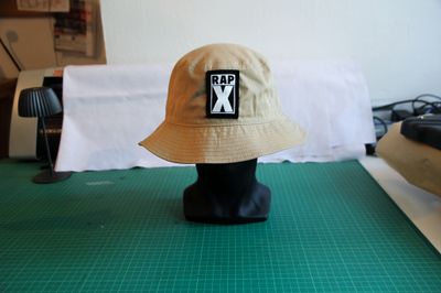 RAPX light BUCKET HAT sand/black/white