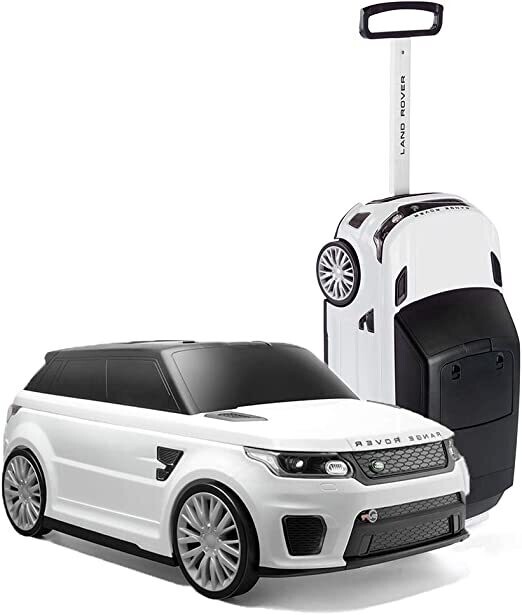 Range Rover Convertible Kids Ride On and Suit Case Official Sport White