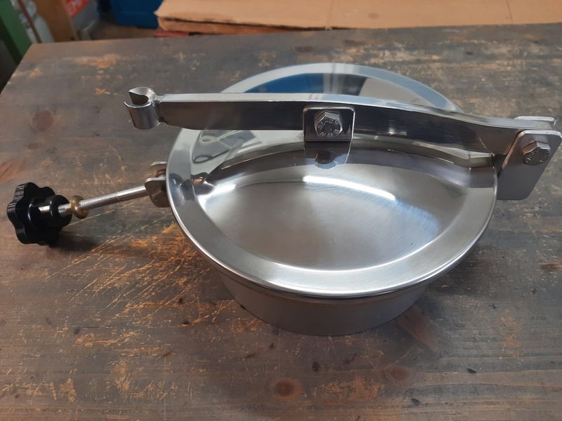 Domdeckel, Mannlochdeckel D200 kipp- und schwenkbar AISI 304