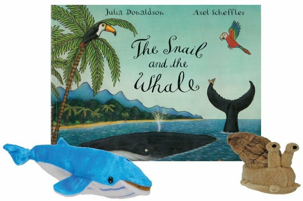 The Snail and the Whale Finger Puppets Book Story Set World Book Day EYFS KS1 