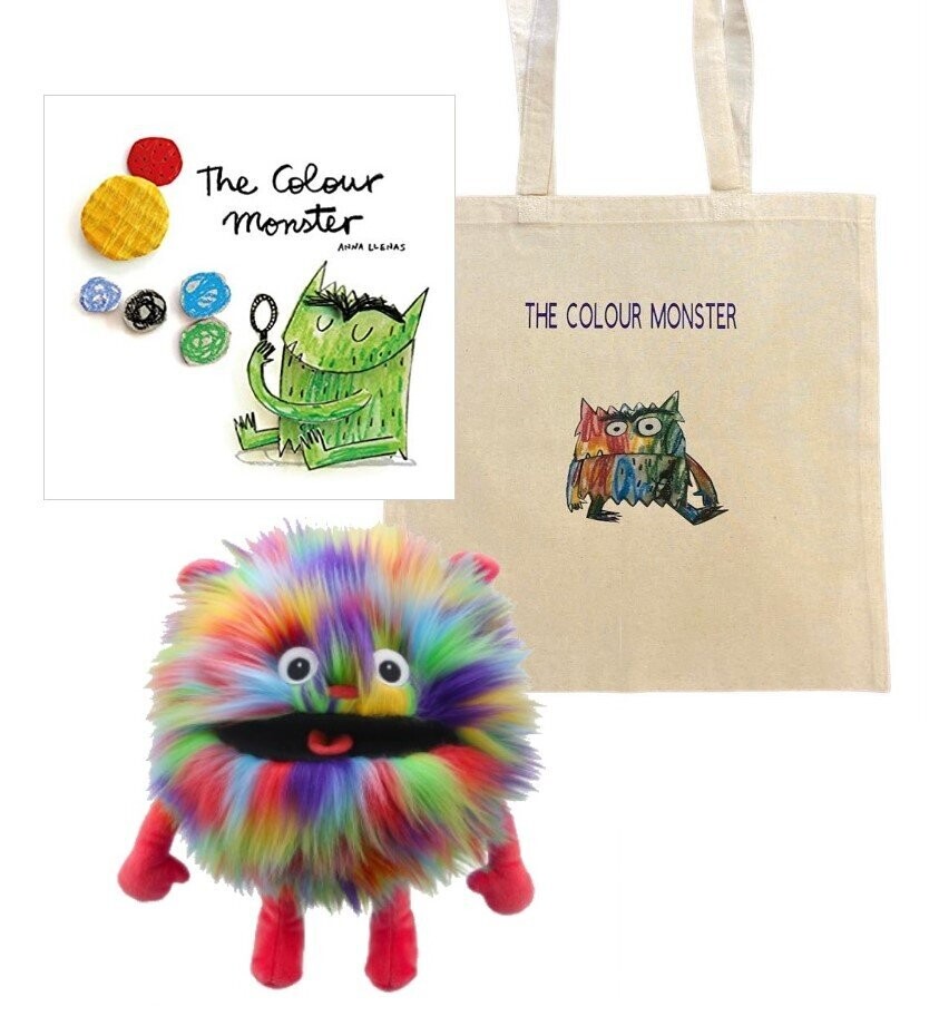The Colour Monster Puppet Story Sack Book Set - Story About Emotions