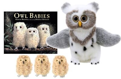 Owl Babies Puppet Story Sack Book Sack Bag Set