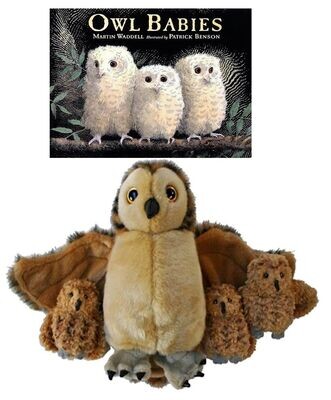 Owl Babies Puppet Story Sack Book Bag Set