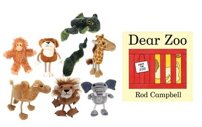 Dear Zoo Puppet Story Sack Bag Book Set