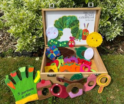 The Very Hungry Caterpillar Felt Story Book Box Set Handmade Sensory Play Interactive Props Present Teachers Resource EYFS Traditional Story