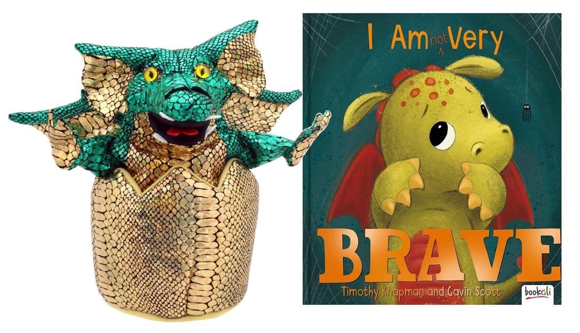 I Am Not Very Brave Puppet Book Story Set