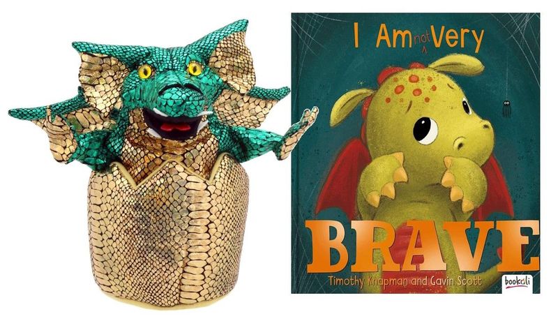 I Am Not Very Brave Puppet Book Story Set
