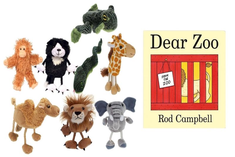 Dear Zoo Puppet Story Sack Bag Book Set