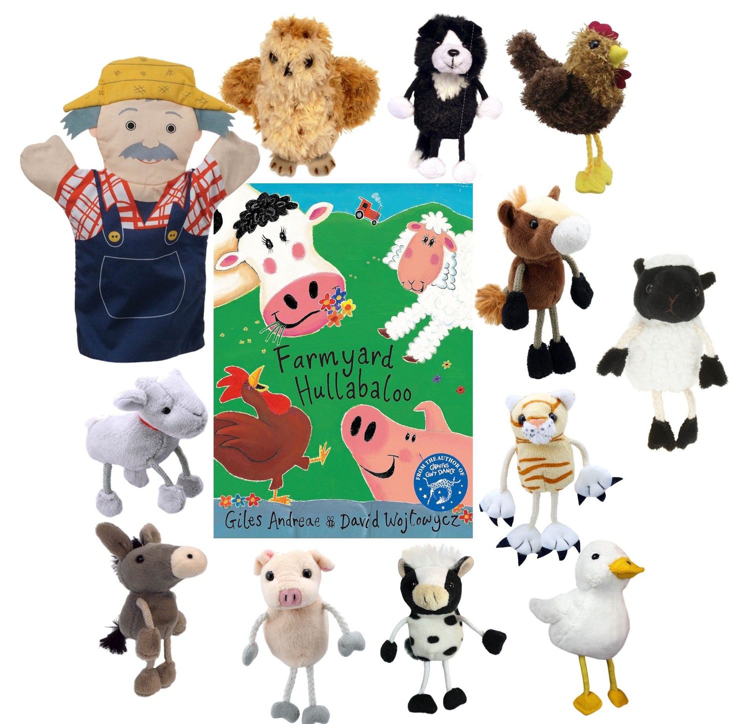 Farmyard Hullabaloo Puppet Book Story Sack Bag  Old MacDonald Set