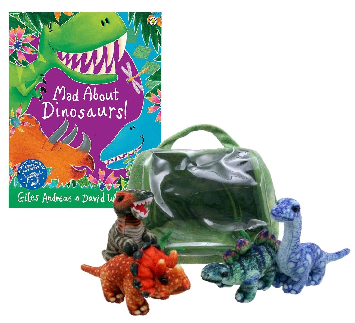 Dinosaur House Hideaway Puppet Set with Mad About Dinosaurs Book