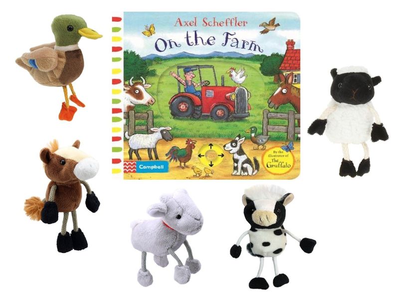 On the Farm Book & Puppet Set On the Farm Book & Puppet Set