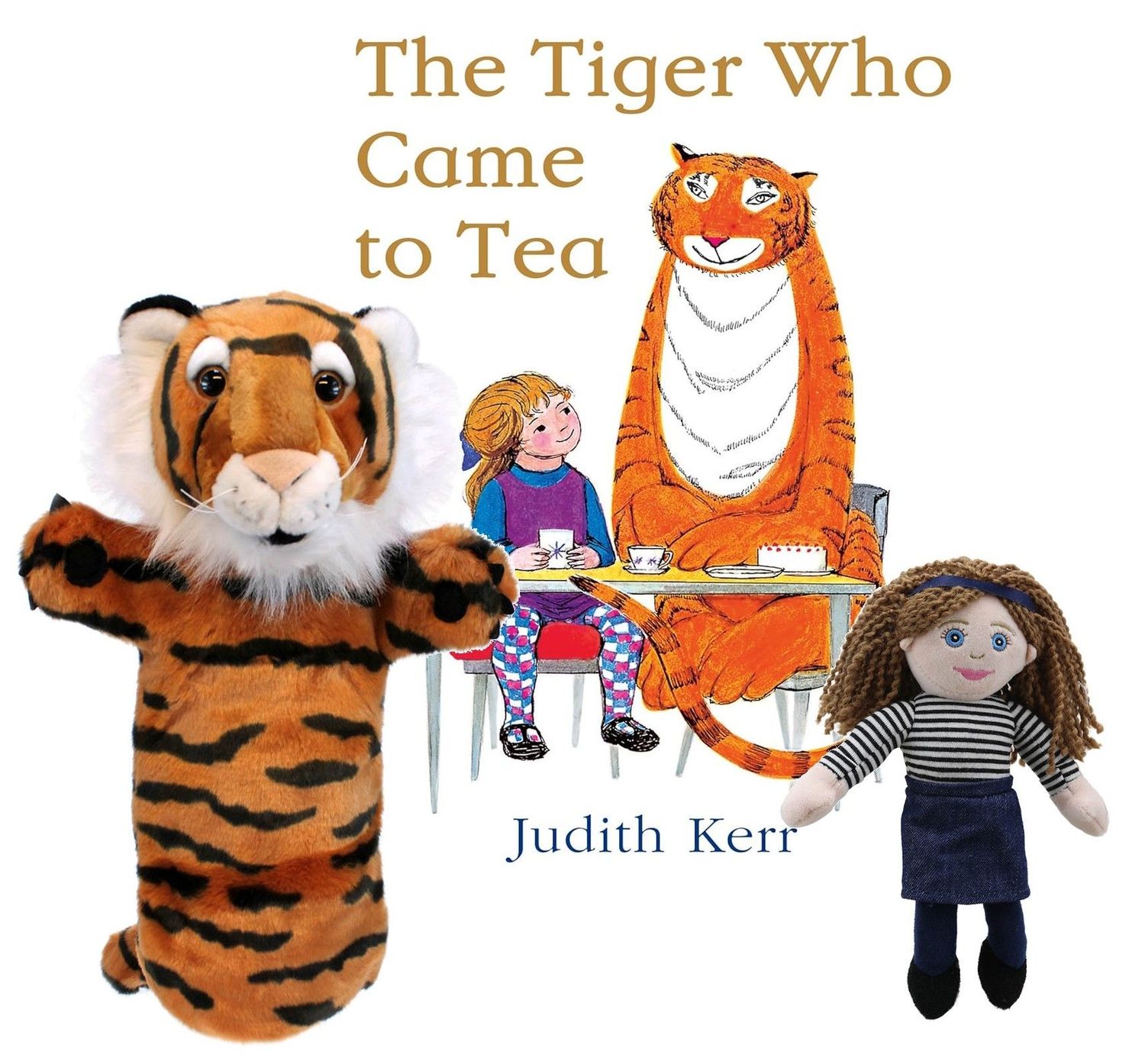 The Tiger Who Came to Tea Puppet Story Sack Bag Book Set The Tiger Who Came to Tea Puppet Story Sack Bag Book Set