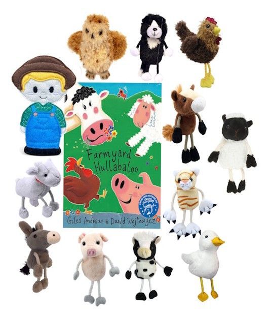 Farmyard Hullabaloo Puppet Book Story Sack Bag  Old MacDonald Set