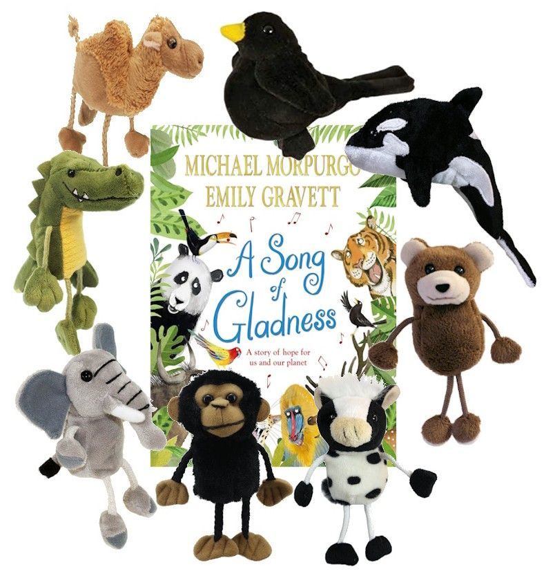 A Song of Gladness Finger Puppet Story Sack Bag Book Set