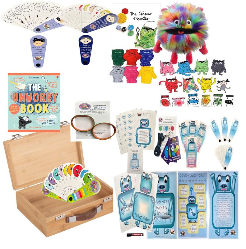 The Colour Monster & Worry Wiper Classroom Resource Box – Emotional Literacy & Anxiety Support for Key Stage 1