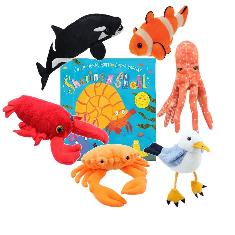 Sharing a Shell Book & Puppet Set – Ocean Animal Storytelling for Early Years
