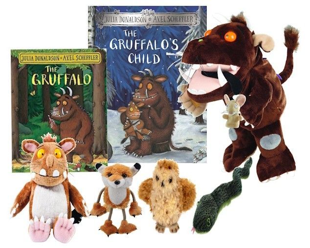 The Gruffalo Puppet & The Gruffalo's Child Toy Story Sack Bag Book Set
