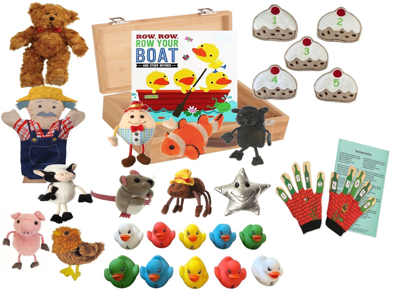 StoryTimeSets Nursery Rhyme Counting Box Set – Puppets & Songs for EYFS Learning StoryTimeSets Nursery Rhyme Counting Box Set – Puppets & Songs for EYFS Learning
