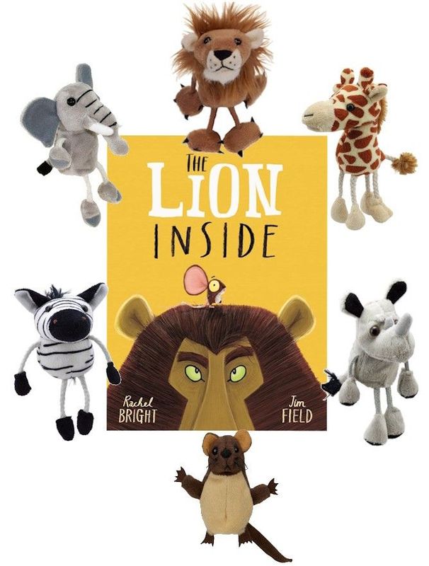 The Lion Inside Story Sack with Puppets & Book – EYFS Storytelling Set