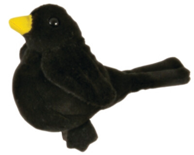 Fingerpuppe Amsel
