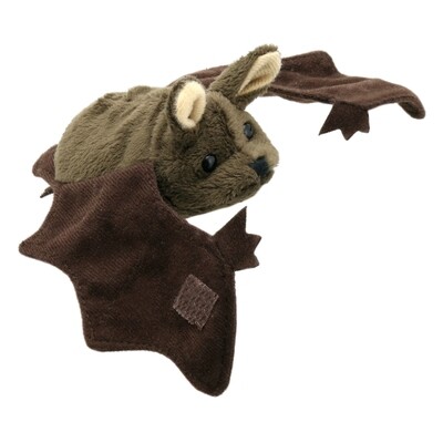 Fingerpuppe Fledermaus Braun