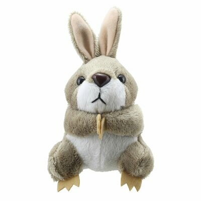 Fingerpuppe Hase Grau