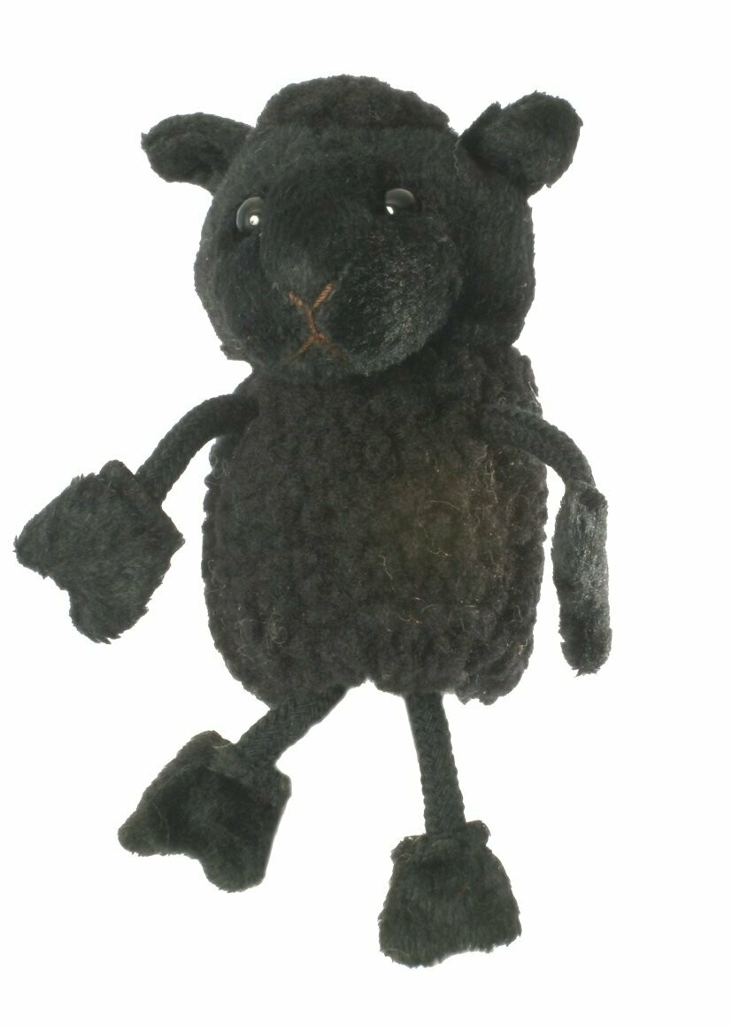Fingerpuppe Schaf Schwarz