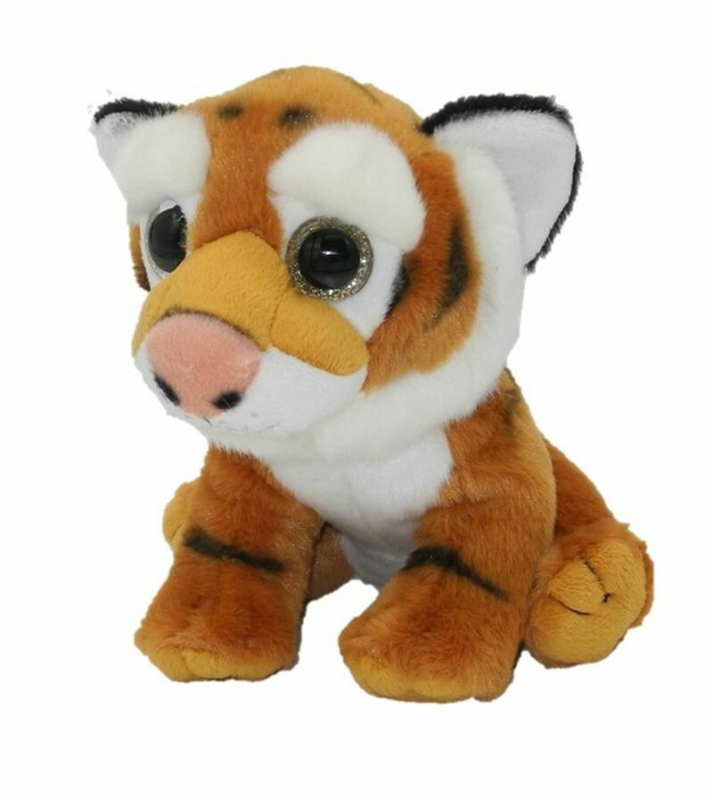 20 cm groß Uni-Toys Tiger Baby  sitzend ca 