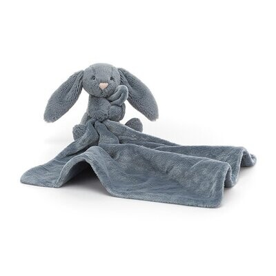 Schmusetuch Bashful Hase Dusky Blue Bunny Soother - Jellycat Baby