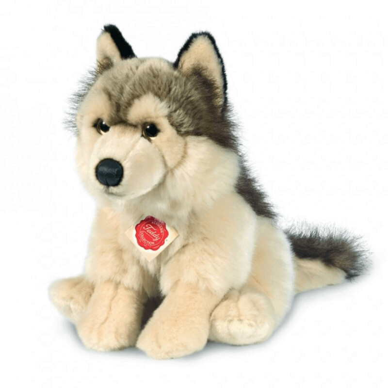 Wolf sitzend - Hermann Teddy