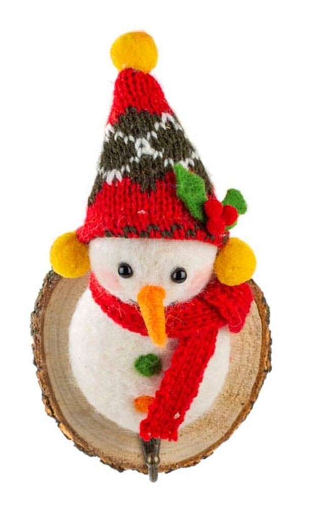 Kleiderhaken Schneemann mit Mütze